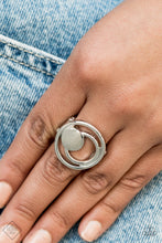 Load image into Gallery viewer, Edgy Eclipse - Silver Ring - Paparazzi