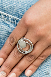 Edgy Eclipse - Silver Ring - Paparazzi