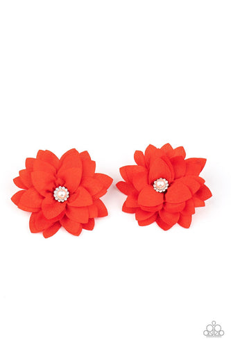 Things That Go BLOOM! - Red Hair Clip - Paparazzi