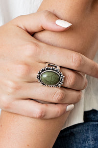 Desert Mine - Green Ring - Paparazzi