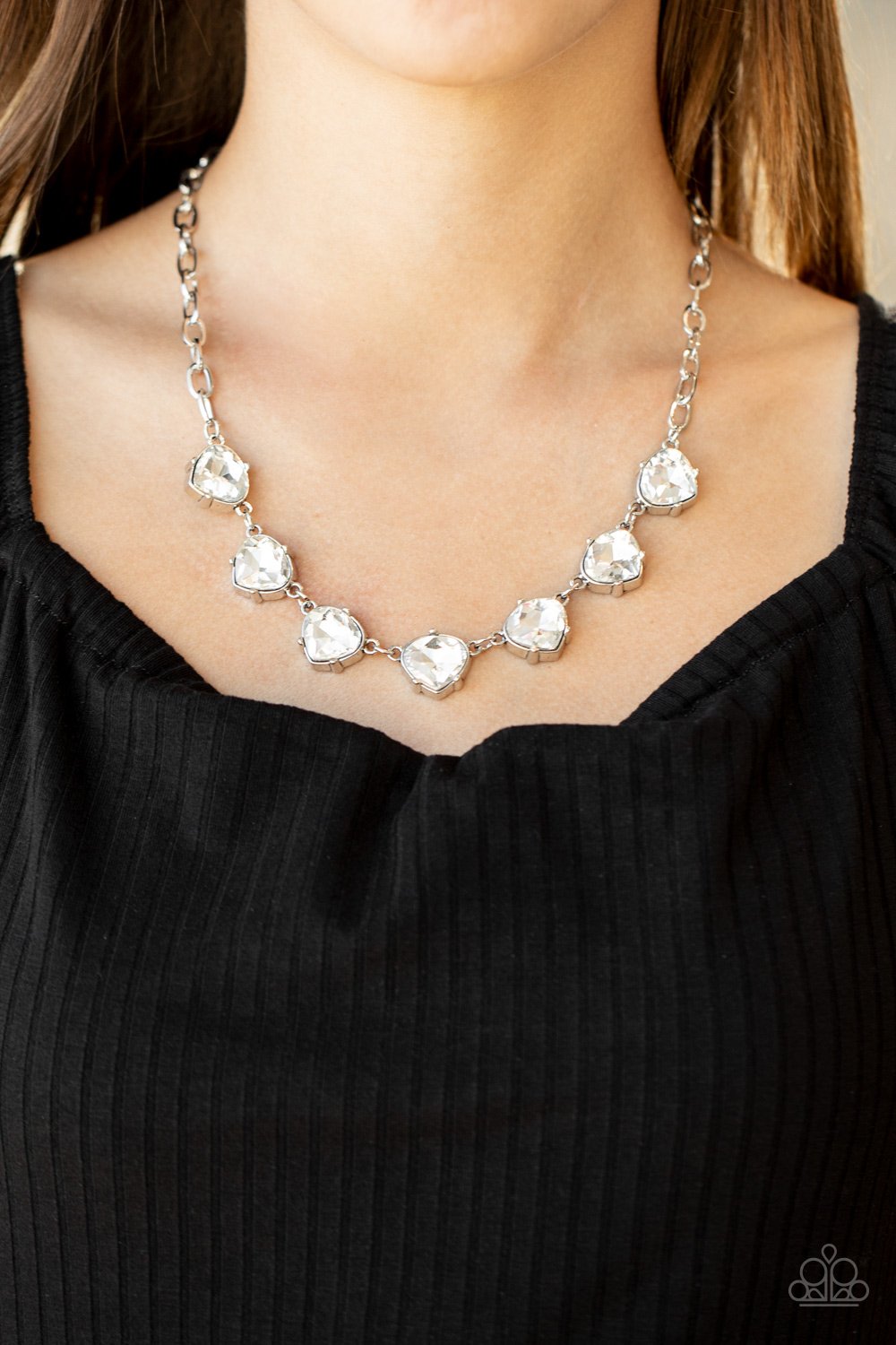 Star Quality Sparkle - White Necklace - Paparazzi