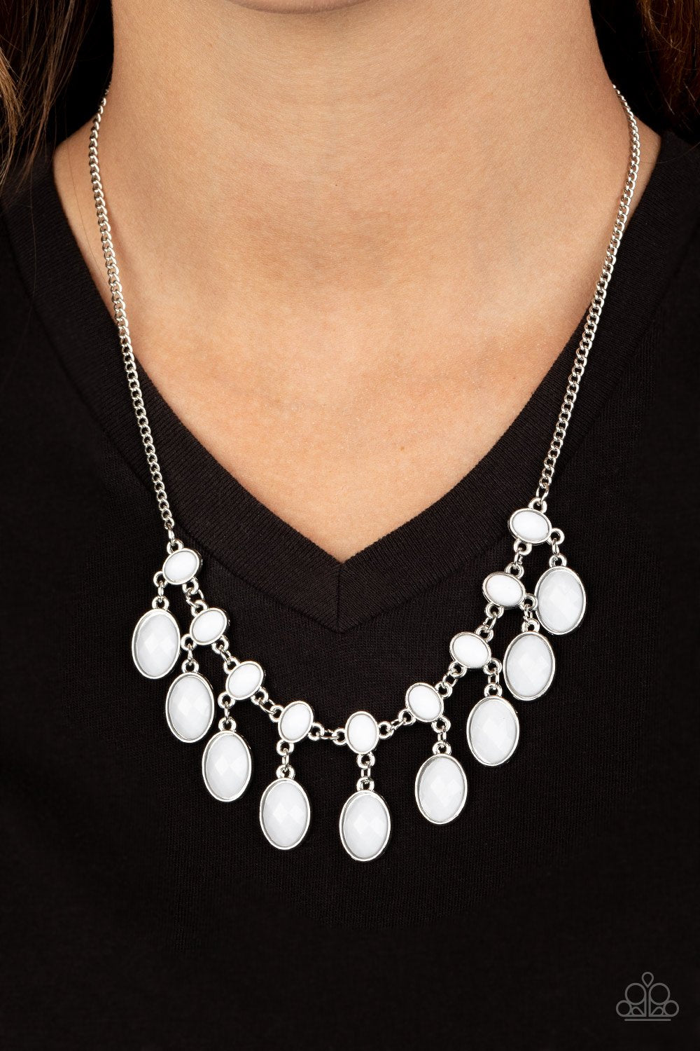 Lady of the POWERHOUSE - White Necklace - Paparazzi