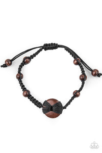 The Road KNOT Taken - Black Bracelet - Paparazzi