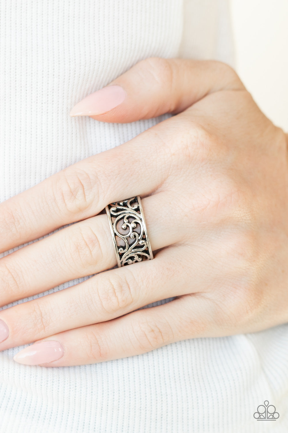 Di-VINE Design - Silver Ring - Paparazzi