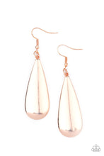 Load image into Gallery viewer, The Drop Off - Rose Gold Earrings - Paparazzi