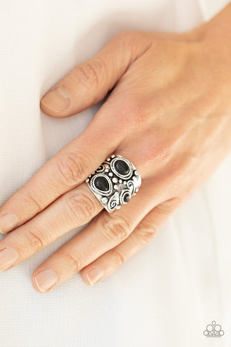 Modern Mountain Ranger - Black Ring - Paparazzi