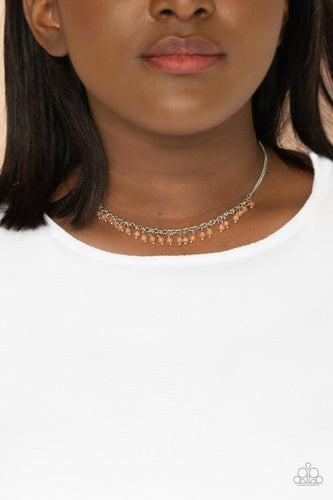 DEW a Double Take - Orange Necklace - Paparazzi