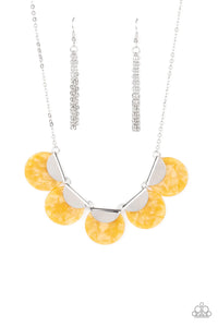 Mermaid Oasis - Yellow Necklace - Paparazzi