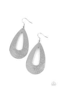 Hand It OVAL! - Silver Earrings - Paparazzi