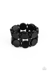 Beach Bravado - Black Bracelet - Paparazzi