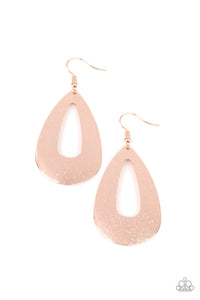 Hand It OVAL! - Rose Gold Earrings - Paparazzi