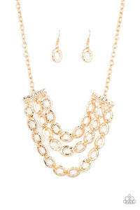 Repeat After Me - Gold Necklace - Paparazzi