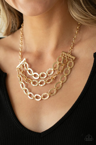 Repeat After Me - Gold Necklace - Paparazzi