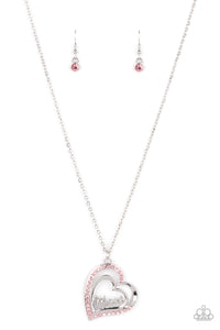 A Mothers Heart - Pink Necklace - Paparazzi