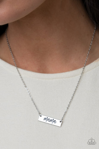 Blessed Mama - Silver Necklace - Paparazzi