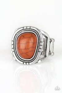 Out On The Range - Orange Ring - Paparazzi
