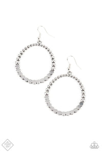 Rustic Society- Silver Earrings - Paparazzi