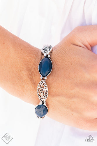 Garden Rendezvous - Blue Bracelet - Paparazzi