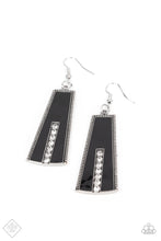 Load image into Gallery viewer, Demandingly Deco - Black Earrings - Paparazzi