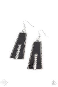 Demandingly Deco - Black Earrings - Paparazzi