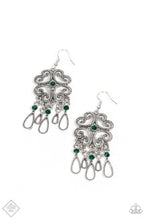 Load image into Gallery viewer, Majestic Makeover - Green Earrings - Paparazzi