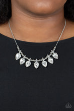 Load image into Gallery viewer, Crown Jewel Couture - White Necklace - Paparazzi