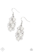 Load image into Gallery viewer, Fond of Baubles - White Earrings - Paparazzi