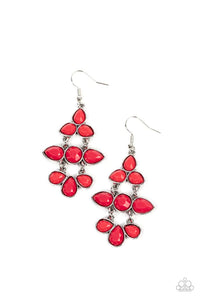 Bay Breezin - Red Earrings - Paparazzi