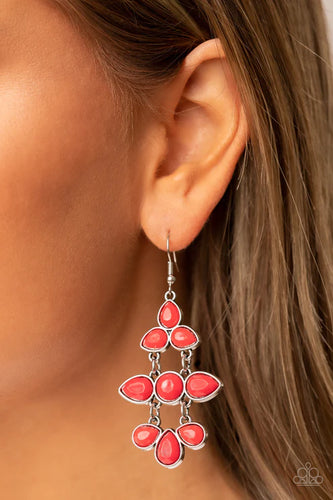 Bay Breezin - Red Earrings - Paparazzi