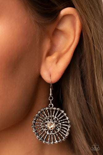 Tangible Twinkle - Brown Earrings - Paparazzi