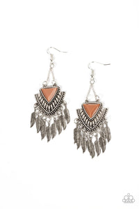 Shady Oasis - Brown Earrings - Paparazzi