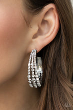 Load image into Gallery viewer, Cosmopolitan Cool - White Earrings - Paparazzi