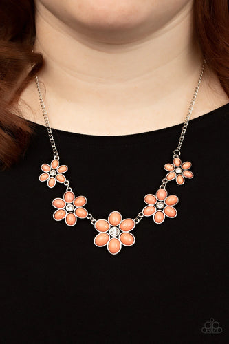 Prairie Party - Orange Necklace - Paparazzi