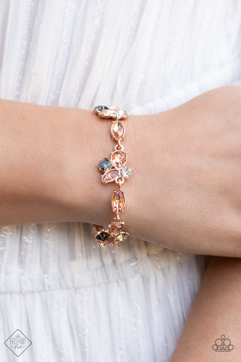 Colorful Captivation - Rose Gold Bracelet - Paparazzi