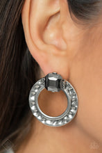 Load image into Gallery viewer, Smoldering Scintillation - Silver Earrings - Paparazzi