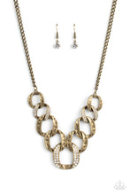Load image into Gallery viewer, Bombshell Bling - Brass Necklace - Paparazzi