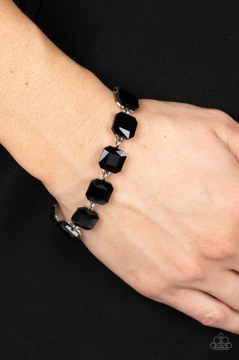 Mind-Blowing Bling - Black Bracelet - Paparazzi