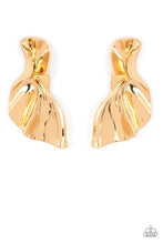 Load image into Gallery viewer, METAL-Physical Mood - Gold Earrings - Paparazzi