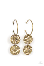 Load image into Gallery viewer, Sending Shock Waves - Brass Earrings - Paparazzi