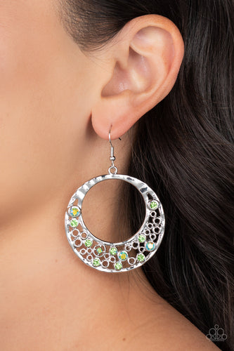 Enchanted Effervescence - Green Earrings - Paparazzi