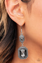 Load image into Gallery viewer, Starry-Eyed Sparkle - Silver Earrings - Paparazzi