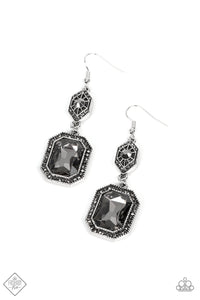 Starry-Eyed Sparkle - Silver Earrings - Paparazzi