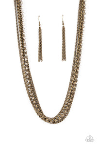 Free to CHAINge My Mind - Brass Necklace - Paparazzi