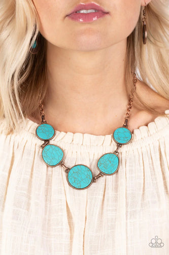 Santa Fe Flats - Copper Necklace - Paparazzi