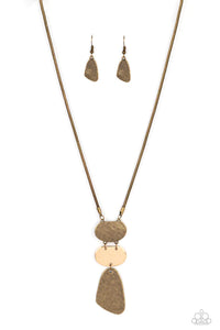 Riverside Respite - Brass Necklace - Paparazzi