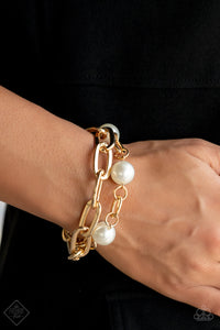 Nautical Mileage - Gold Bracelet - Paparazzi