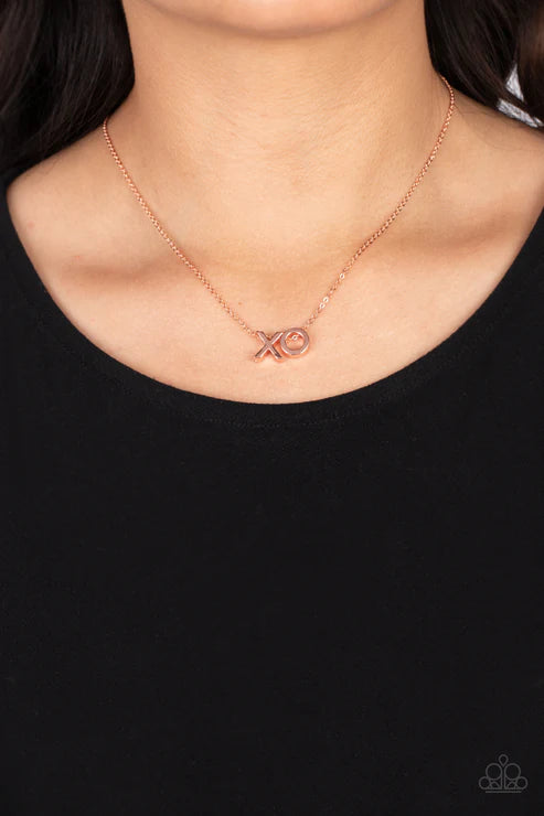 Hugs and Kisses - Copper Necklace - Paparazzi