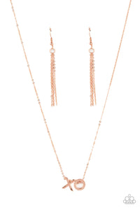 Hugs and Kisses - Copper Necklace - Paparazzi