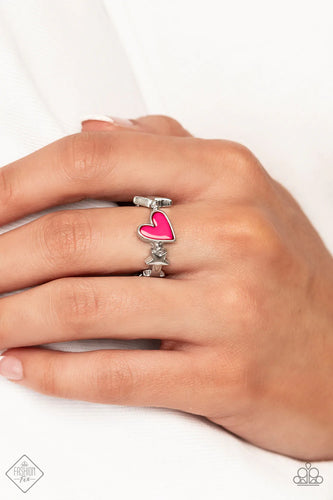 Contemporary Charm - Pink Ring - Paparazzi