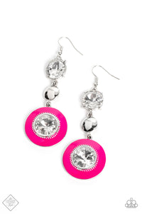 Dame Disposition - Pink Earrings - Paparazzi